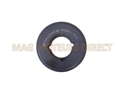 POULIE FONTE 90mm - Type SPA - Simple Gorge - moyeu 1210