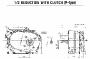HONDA Boite de Reduction 2-1 avec Embrayage Centrifuge Type R (5-7CV)